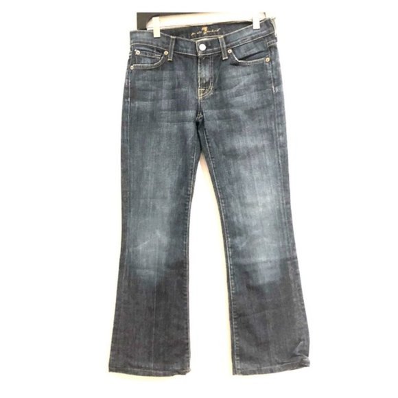 7 For All Mankind Jeans Blue Boot Leg Cut Size 26 #180 - Picture 1 of 8